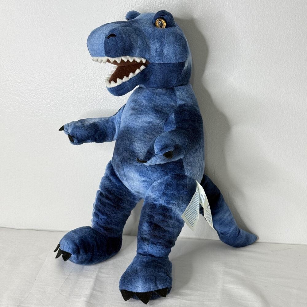 Build-A-Bear Workshop Blue T-Rex Dinosaur Plush Stuffed Animal Medium Soft Toy